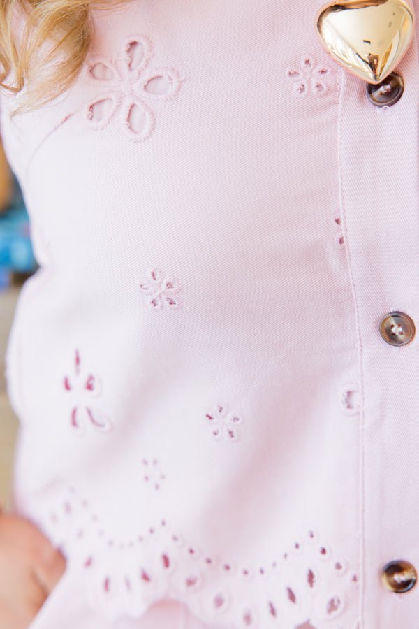 Tessa Eyelit Crop Top - Simply Polished Boutique