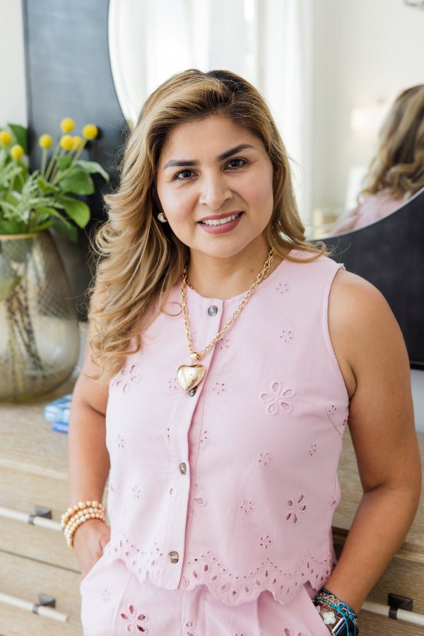 Tessa Eyelit Crop Top - Simply Polished Boutique