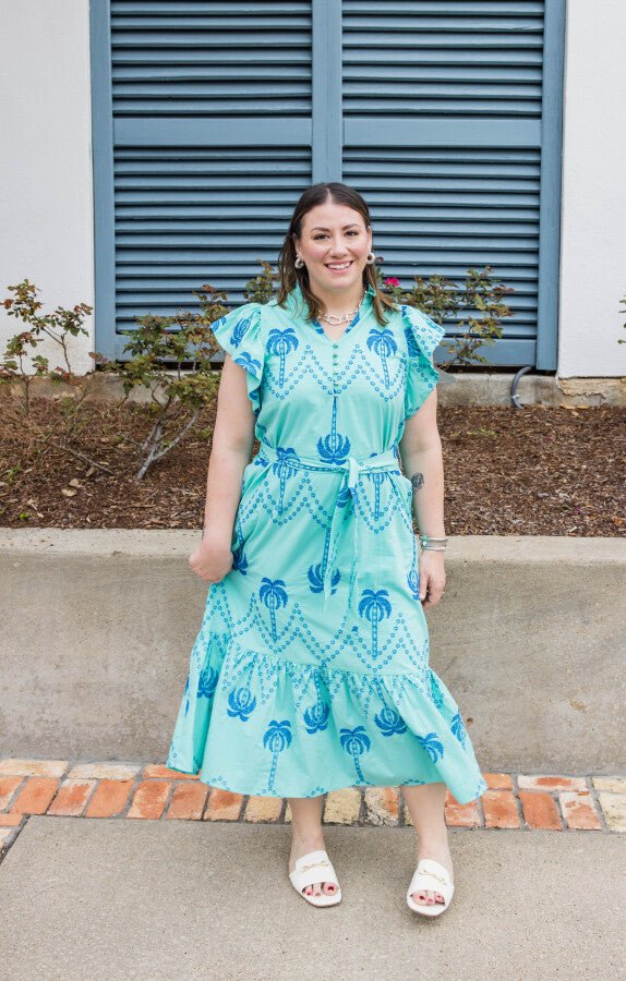 The Azure Bay Midi Dress - Simply Polished Boutique