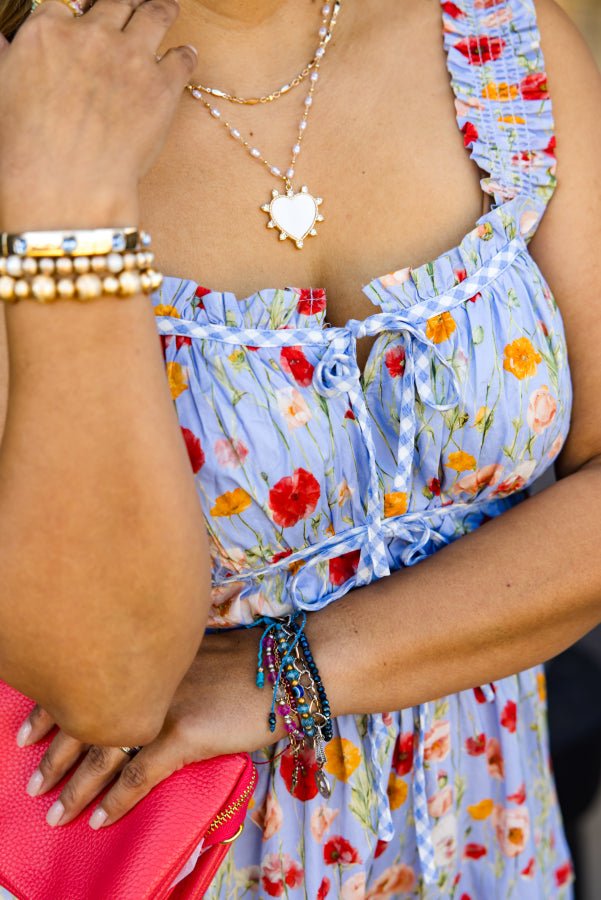 The Callie Frill Midi Dress - Simply Polished Boutique