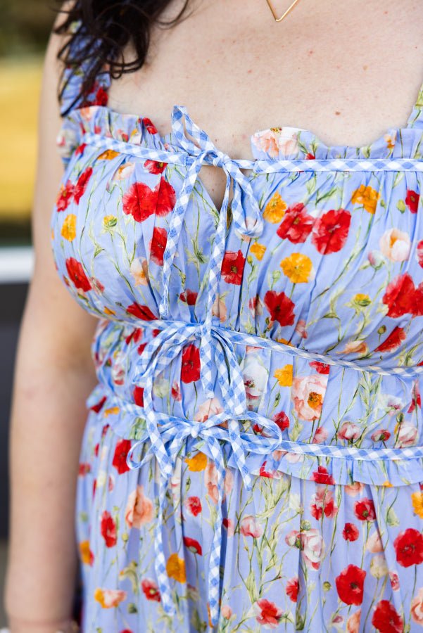 The Callie Frill Midi Dress - Simply Polished Boutique