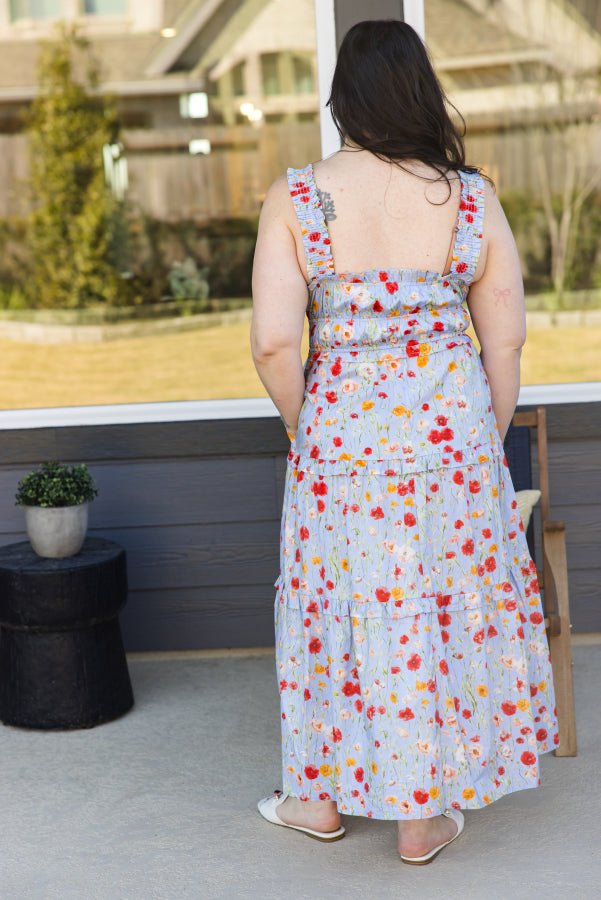 The Callie Frill Midi Dress - Simply Polished Boutique