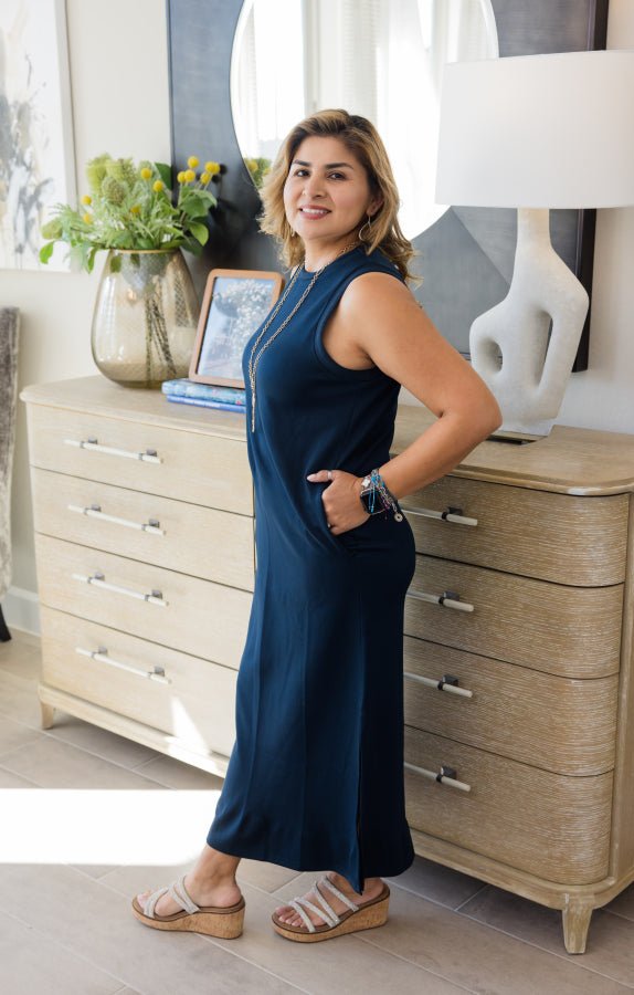 The Camille Knit Midi Dress - Simply Polished Boutique