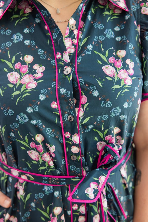 The Camille Tie Dress - Simply Polished Boutique