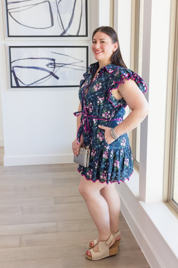 The Camille Tie Dress - Simply Polished Boutique