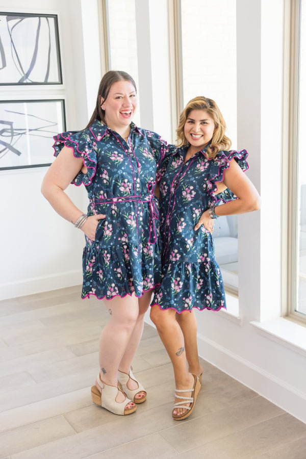 The Camille Tie Dress - Simply Polished Boutique