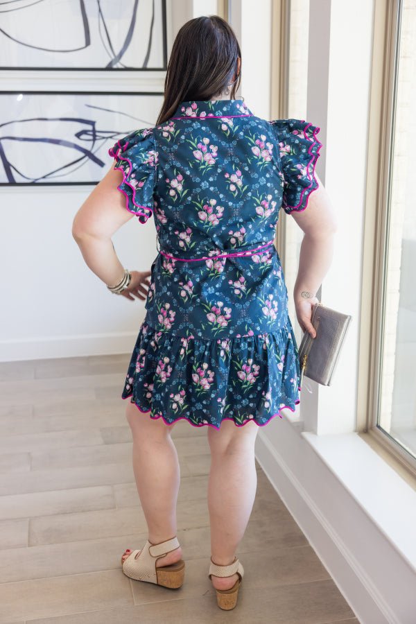 The Camille Tie Dress - Simply Polished Boutique