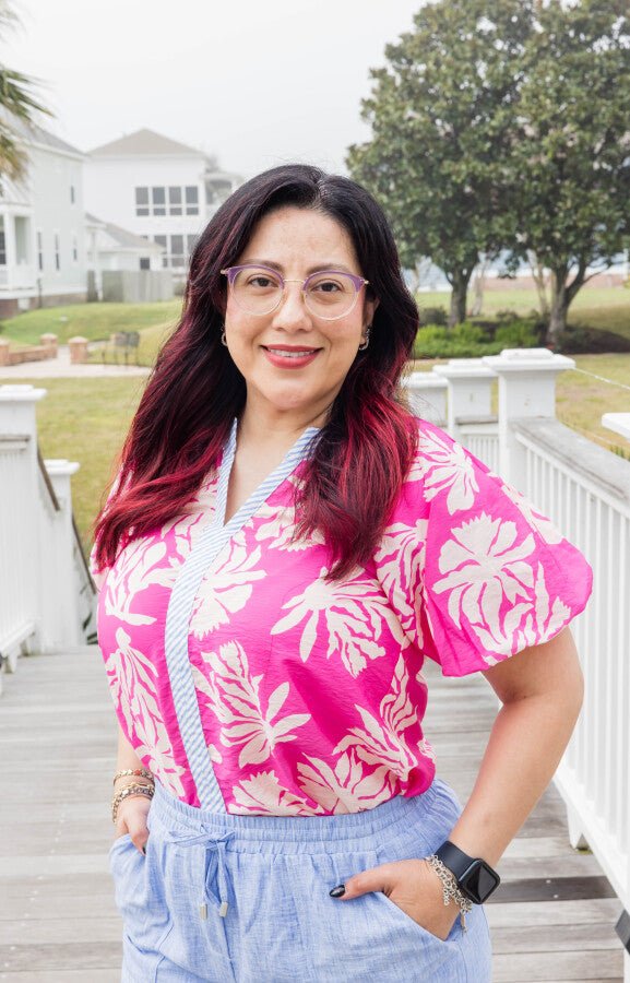 The Capri Garden Top - Simply Polished Boutique