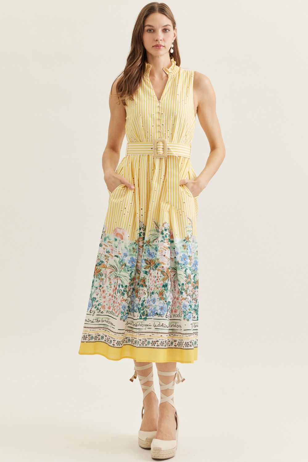 The Citrus Coast Midi Dress - Simply Polished Boutique