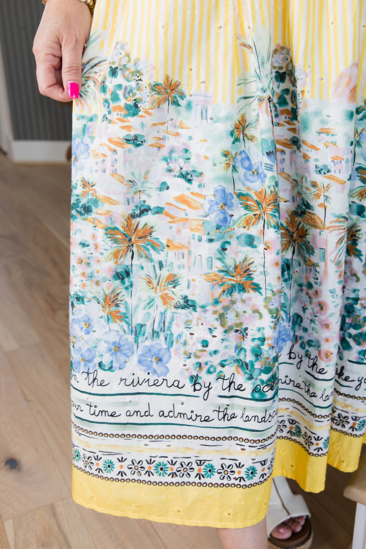 The Citrus Coast Midi Dress - Simply Polished Boutique