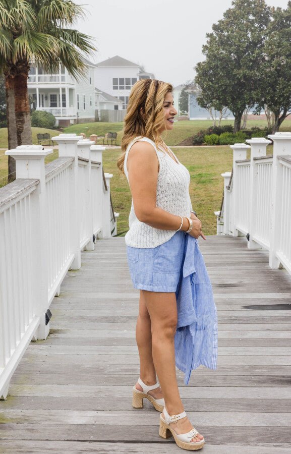 The Coastal Knit Tank - Simply Polished Boutique