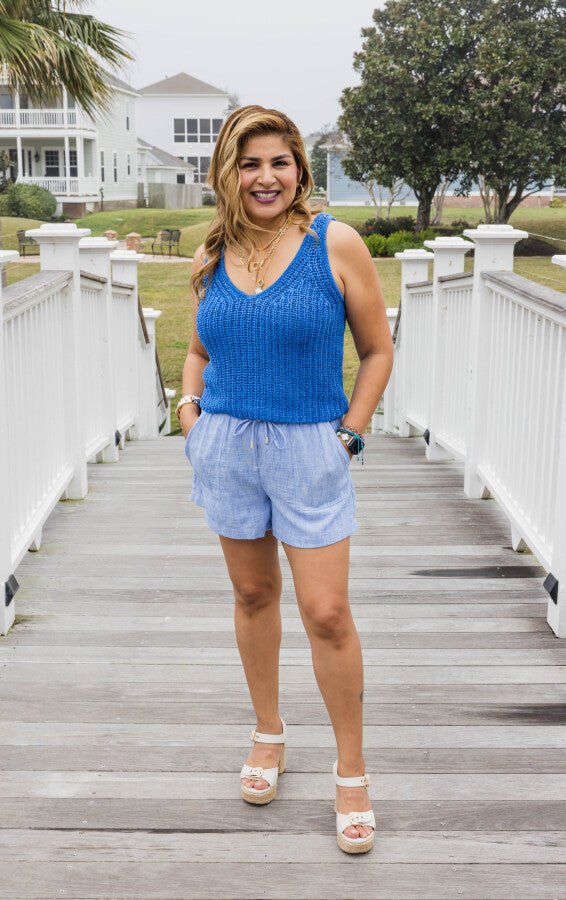 The Coastal Knit Tank - Simply Polished Boutique