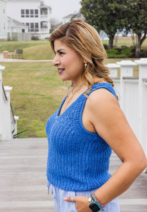 The Coastal Knit Tank - Simply Polished Boutique