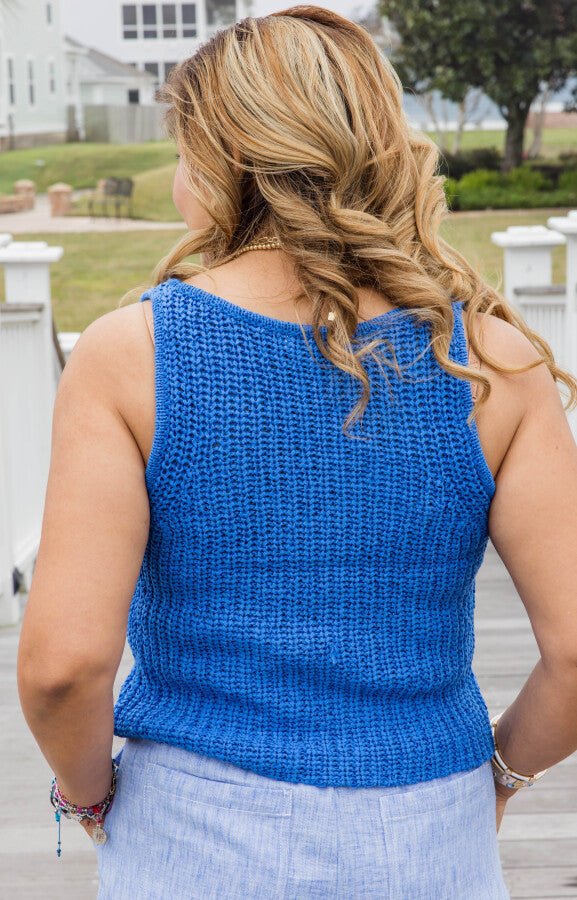 The Coastal Knit Tank - Simply Polished Boutique