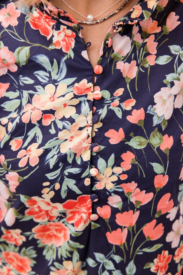 The Delaney Button Midi Dress - Simply Polished Boutique