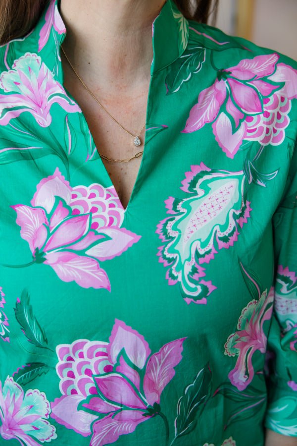 The Delaney Scallop Blouse - Simply Polished Boutique