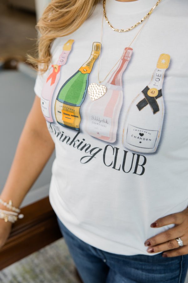 The Drinking Club Tee - Simply Polished Boutique