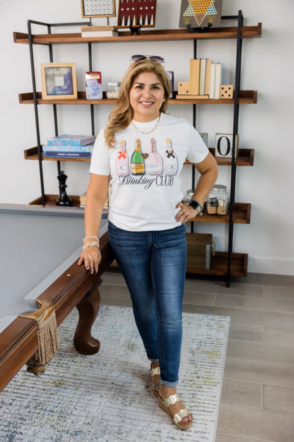 The Drinking Club Tee - Simply Polished Boutique