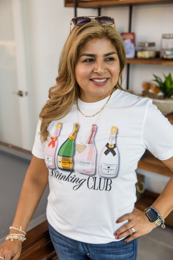 The Drinking Club Tee - Simply Polished Boutique