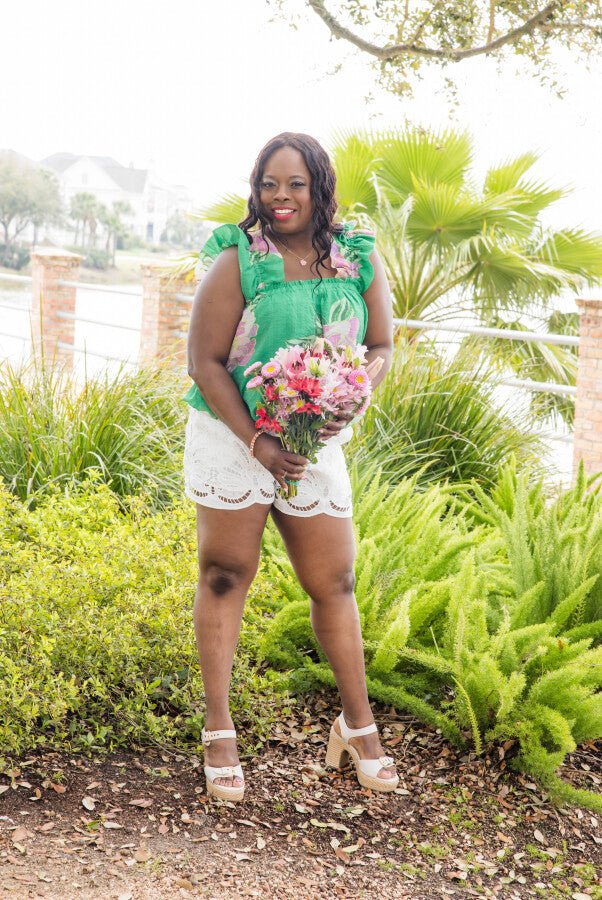 The Emerald Garden Top - Simply Polished Boutique