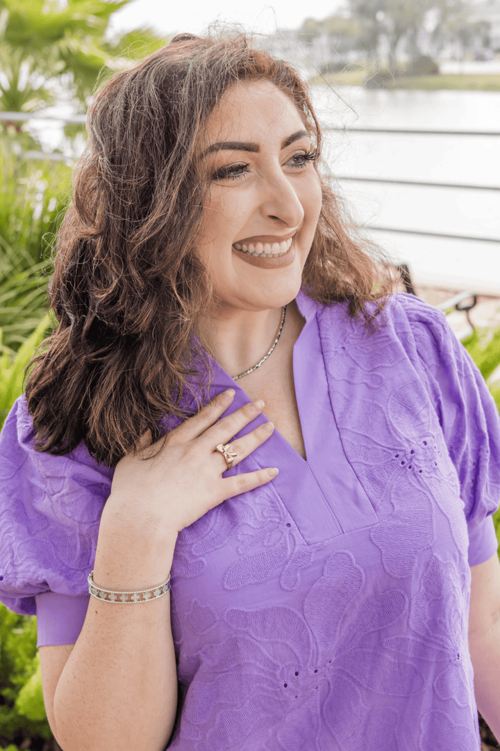 The Florabella Puff Sleeve Top - Simply Polished Boutique