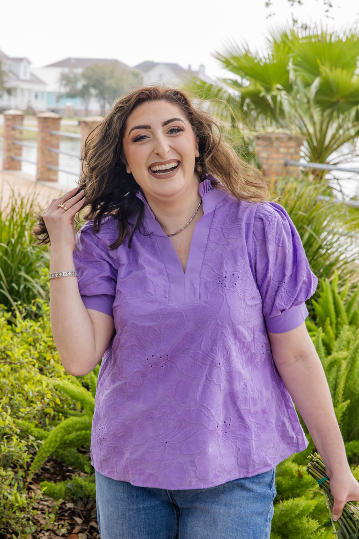 The Florabella Puff Sleeve Top - Simply Polished Boutique
