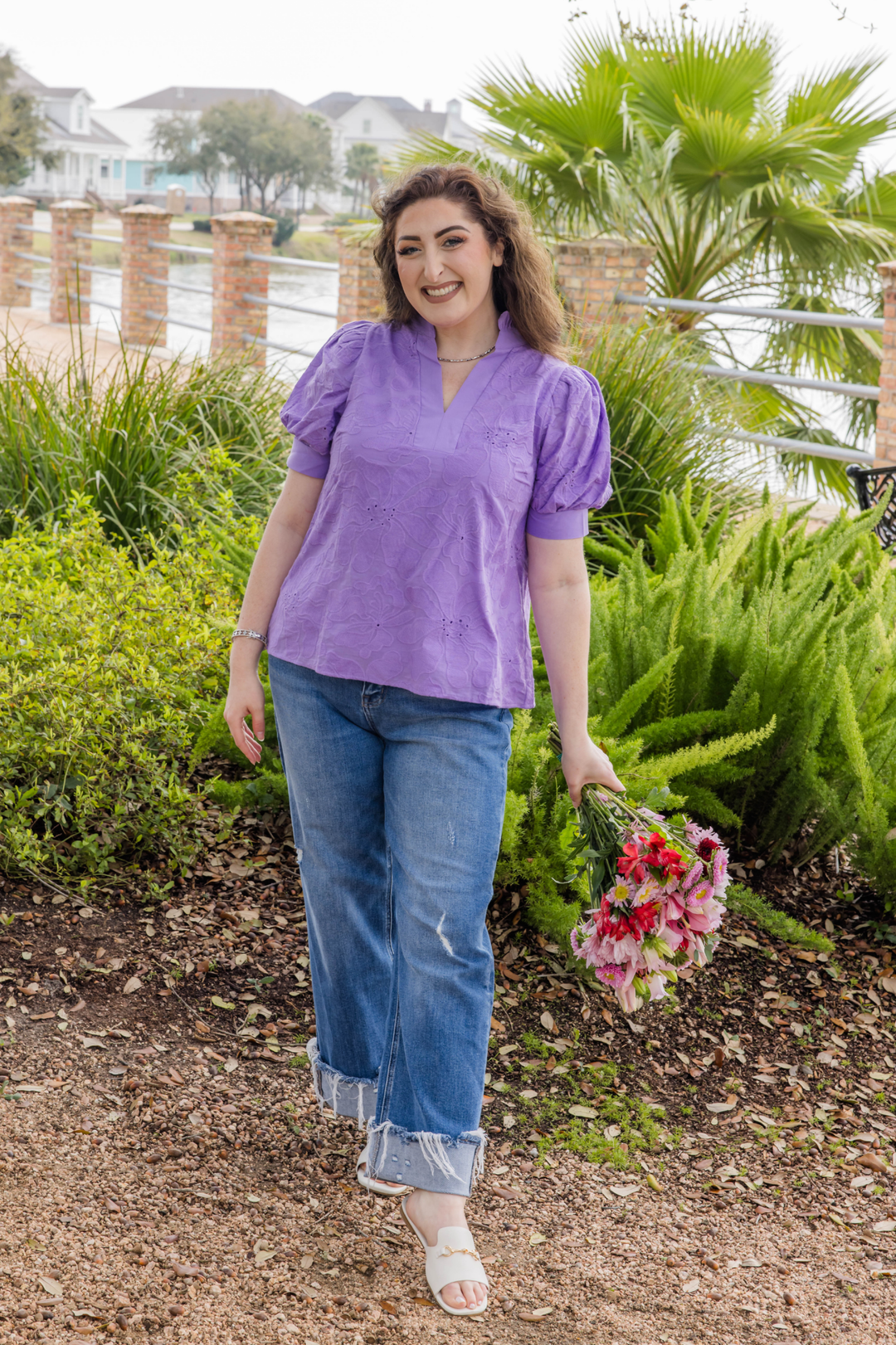 The Florabella Puff Sleeve Top - Simply Polished Boutique