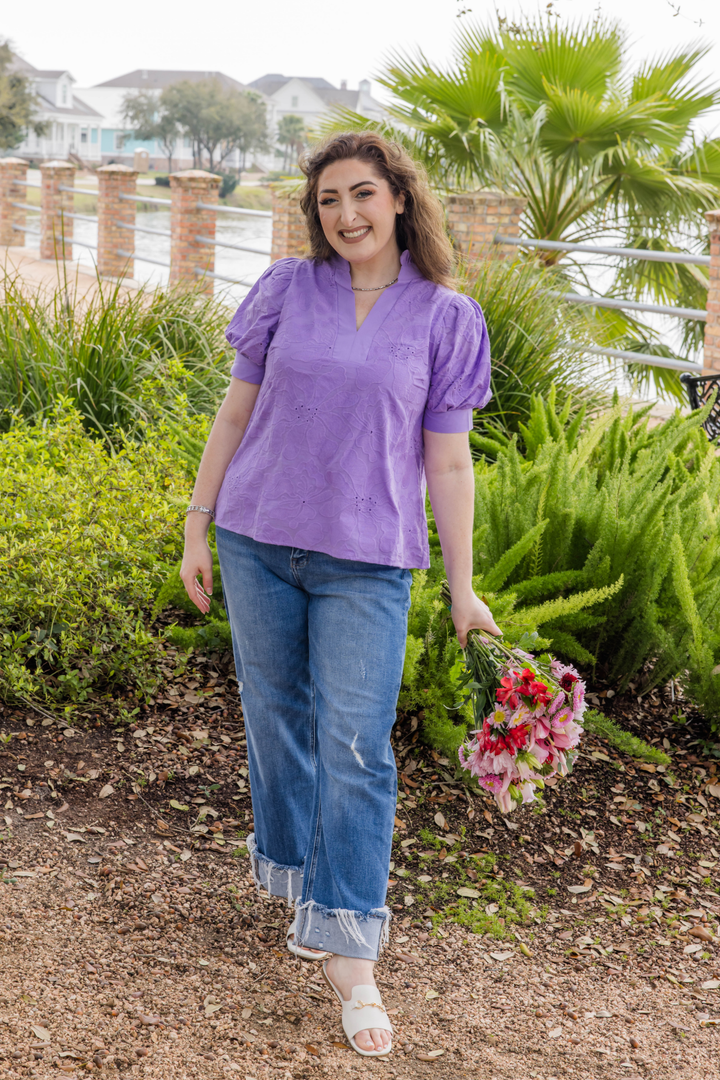 The Florabella Puff Sleeve Top - Simply Polished Boutique