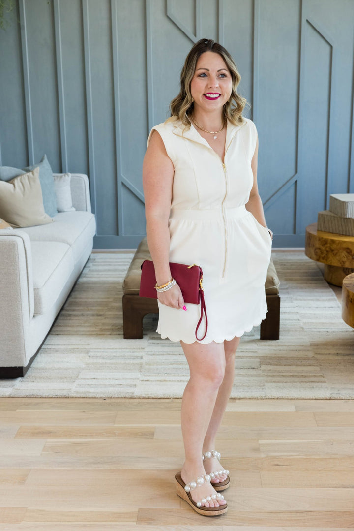 The Hampton Scallop Dress - Simply Polished Boutique
