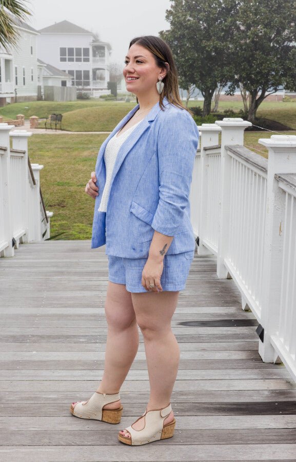 Harbor Breeze Relaxed Fit Coastal Blazer - Simply Polished Boutique