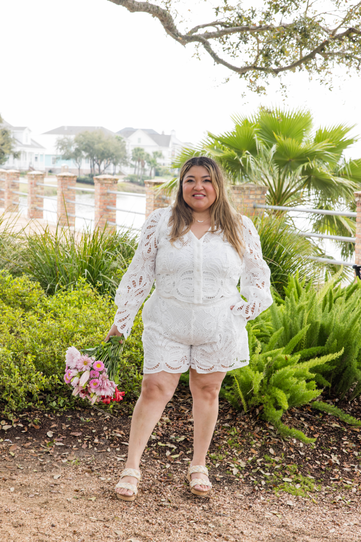 The Lace Whisper Top - Simply Polished Boutique