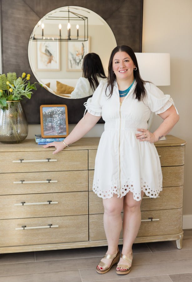 The Lila Scallop Zip Dress - Simply Polished Boutique