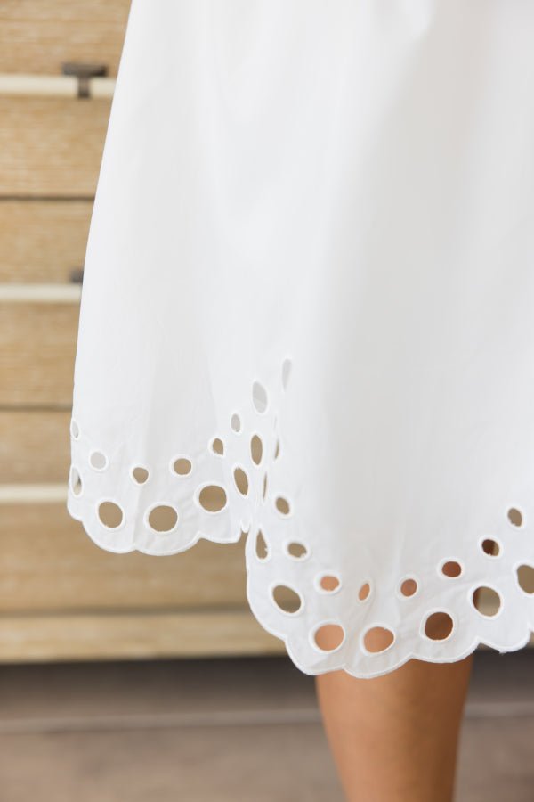 The Lila Scallop Zip Dress - Simply Polished Boutique