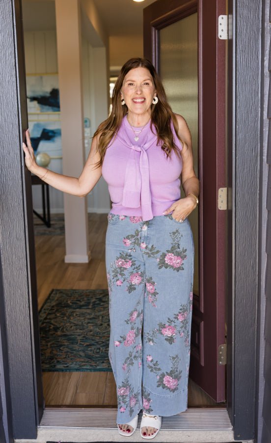 The Marlowe Floral Pants - Simply Polished Boutique