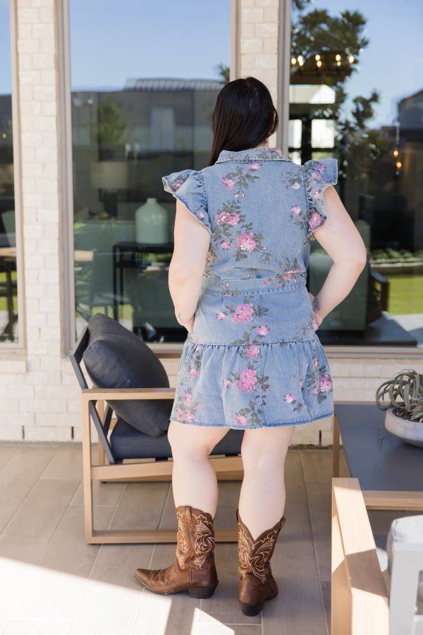 The Marlowe Flutter Mini Dress - Simply Polished Boutique