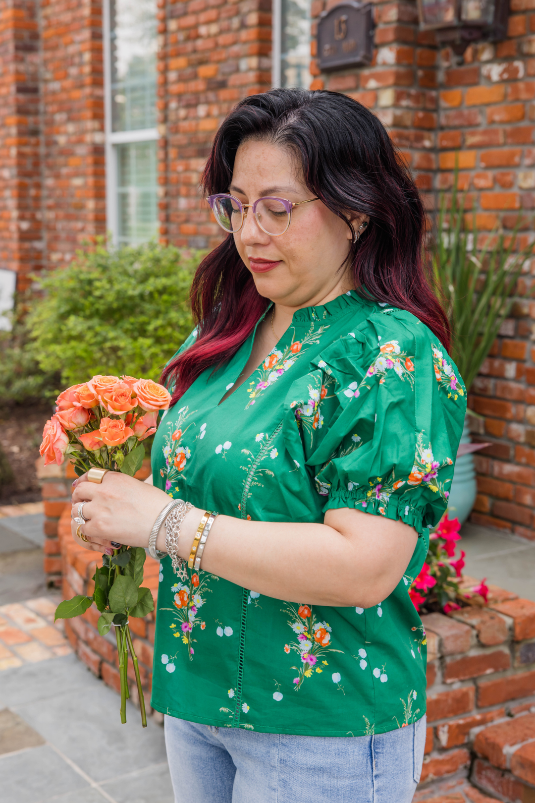 The Morning Gale Fresh Floral Spring Blouse - Simply Polished Boutique