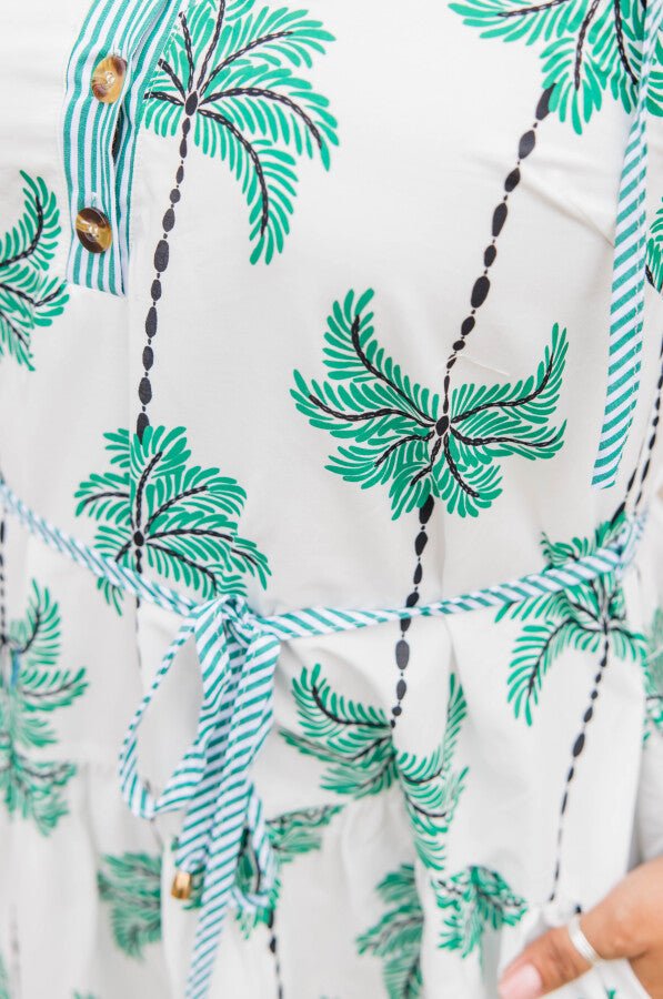 The Palm Haven Tropical Maxi Dress - Simply Polished Boutique