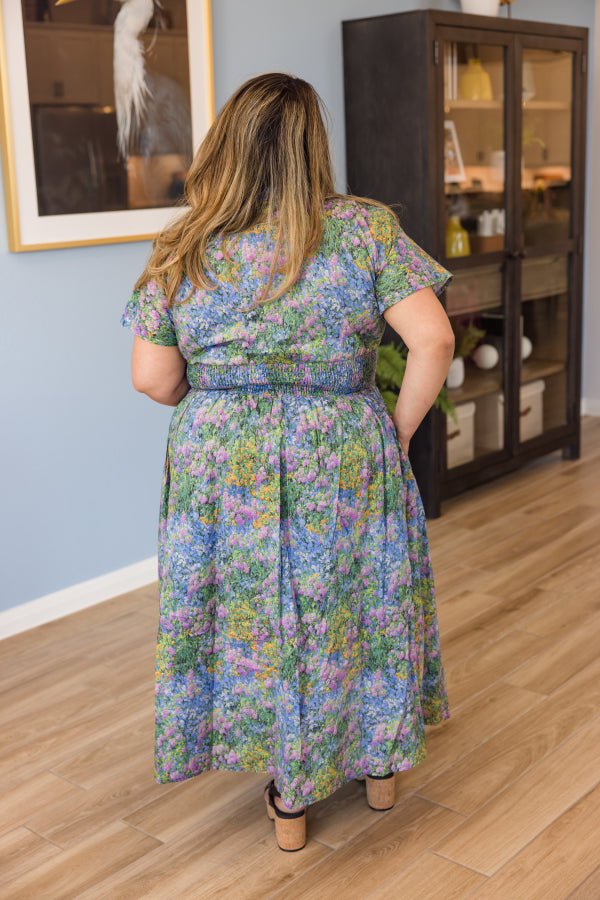 The Palmer Zip Floral Dress - Simply Polished Boutique