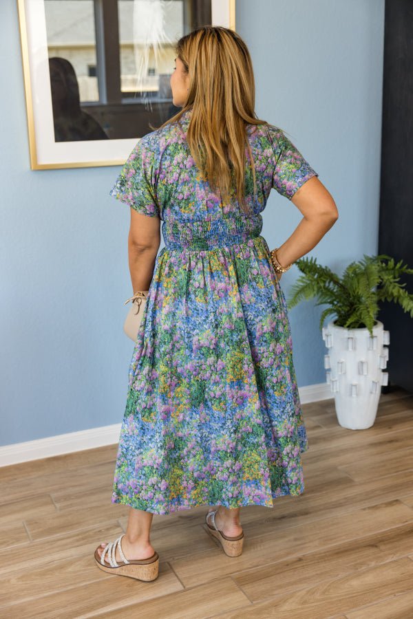The Palmer Zip Floral Dress - Simply Polished Boutique
