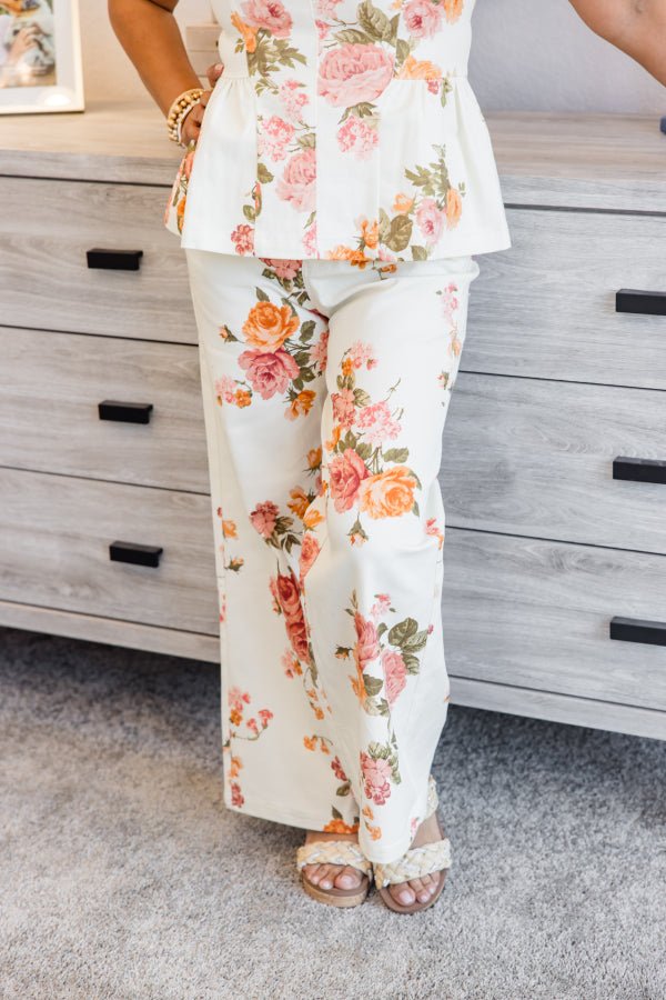The Parker Floral Wide - Leg Pant - Simply Polished Boutique