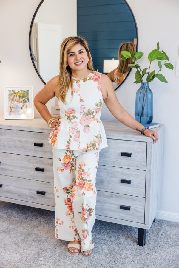 The Parker Floral Wide - Leg Pant - Simply Polished Boutique