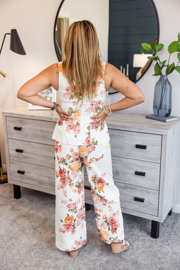 The Parker Floral Wide - Leg Pant - Simply Polished Boutique