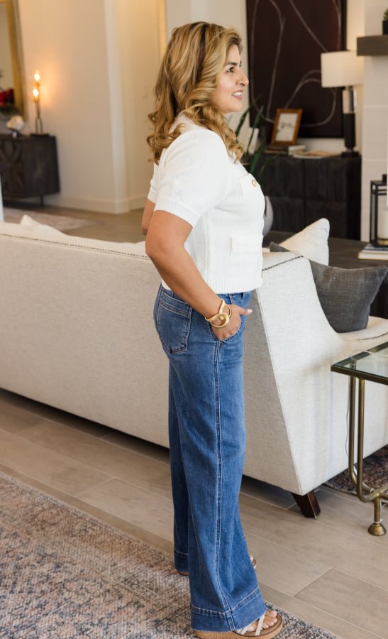 The Riley Petite Retro Trouser by Judy Blue - Simply Polished Boutique