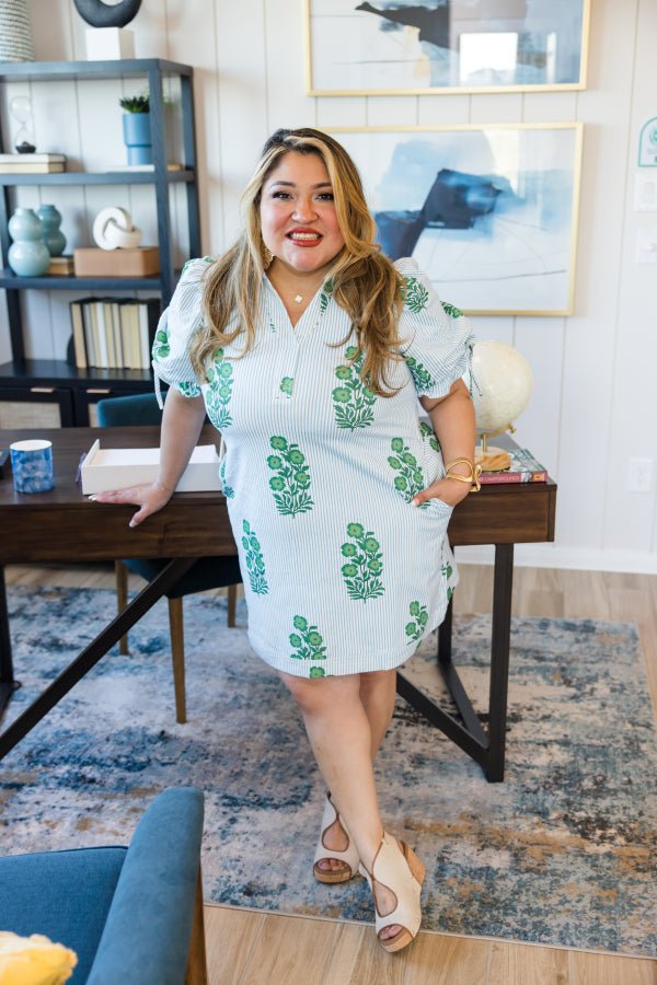 The Rowan Stripe Mini Dress - Simply Polished Boutique