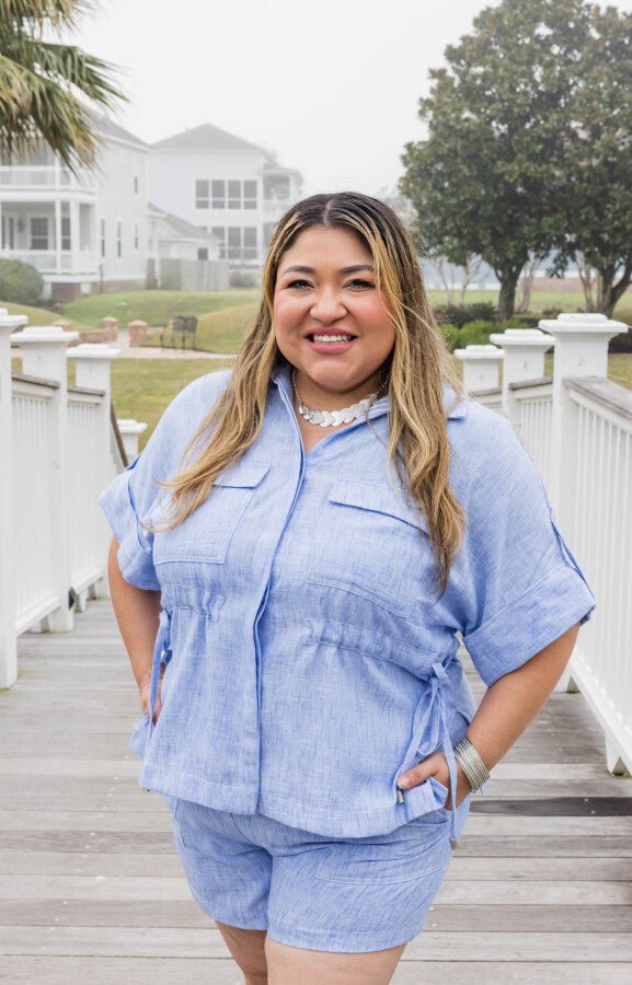 Seabrook Coastal Utility Button Down Shirt - Simply Polished Boutique
