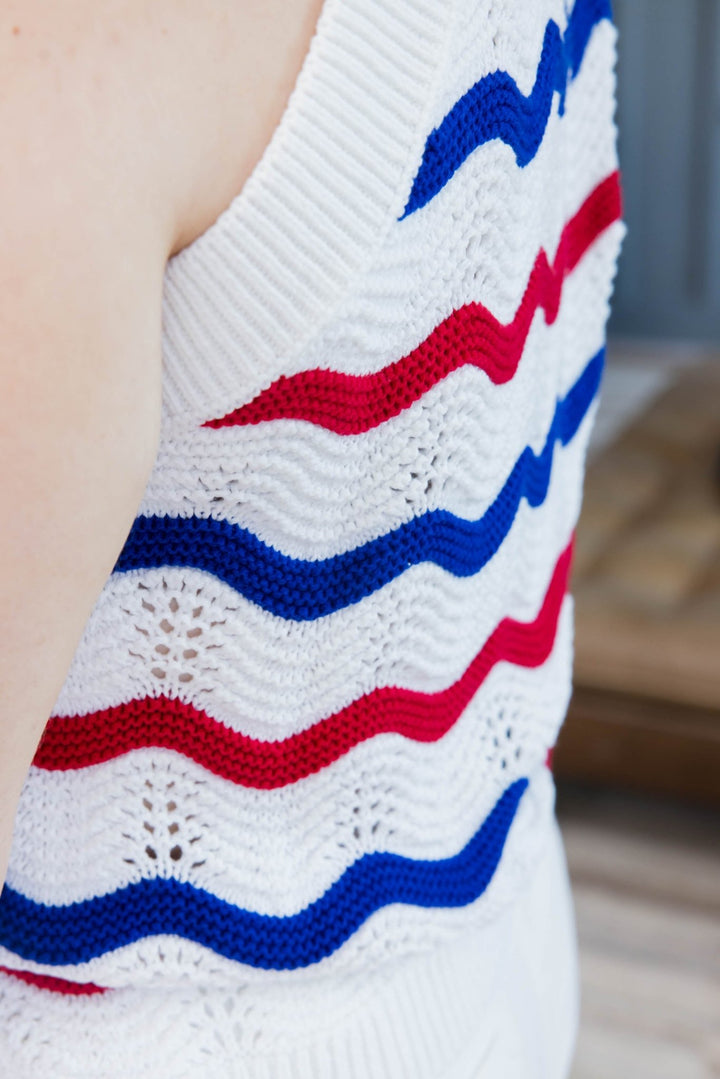 The Star-Spangled Sweater Tank - Simply Polished Boutique