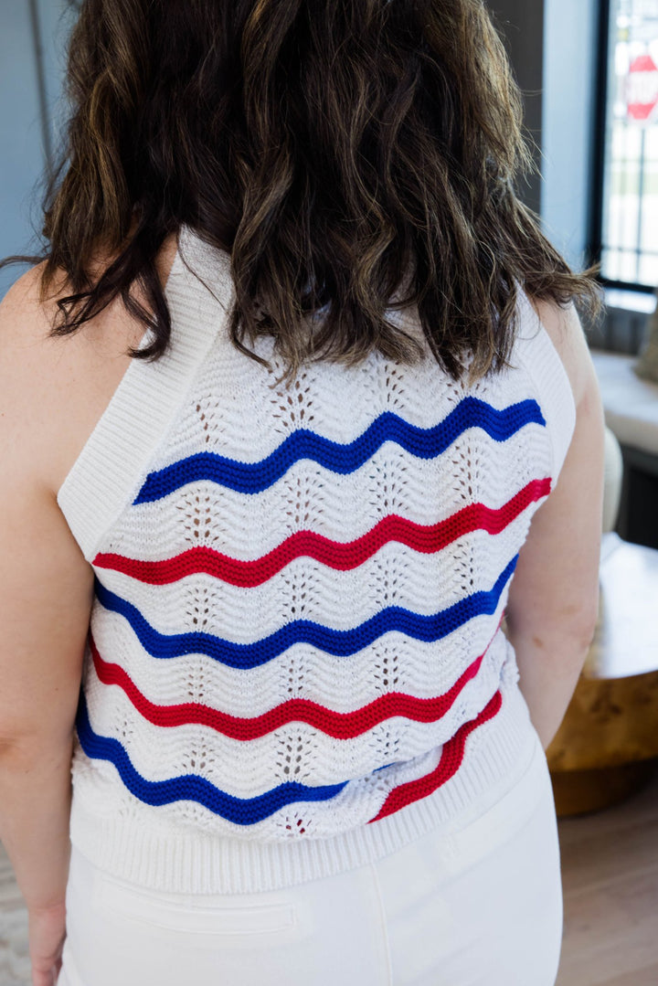 The Star-Spangled Sweater Tank - Simply Polished Boutique