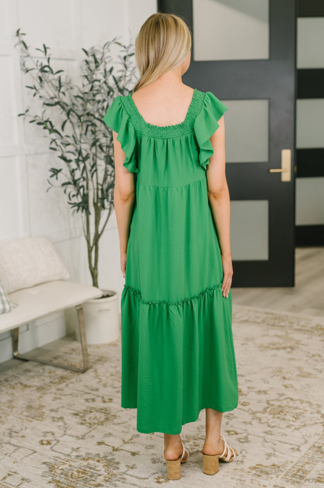 The Way We Were Square Neck Midi Dress - Simply Polished Boutique