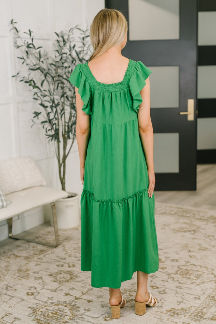The Way We Were Square Neck Midi Dress - Simply Polished Boutique