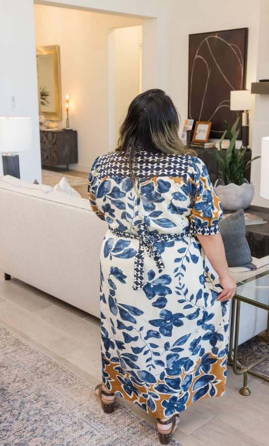 Two Tone Midi Dress - Simply Polished Boutique